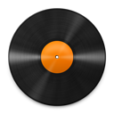 Badge del Vinile Arancio