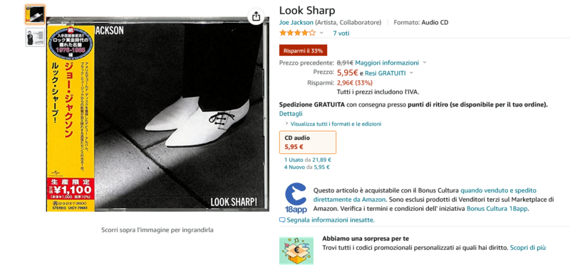 Screenshot 2022-04-25 at 20-33-56 Look Sharp Joe Jackson Joe Jackson Amazon.it CD e Vinili}.png