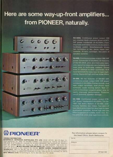 1973 advertisement for Pioneer SA-500A, SA-600, SA-800, SA-1000 (1)_don4q1tD4o.jpeg