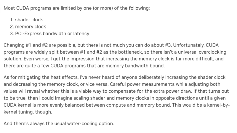 Screenshot 2024-08-01 at 08-49-48 Overclocking_ tuning to make CUDA execute faster - CUDA _ CUDA Programming and Performance - NVIDIA Developer Forums.png