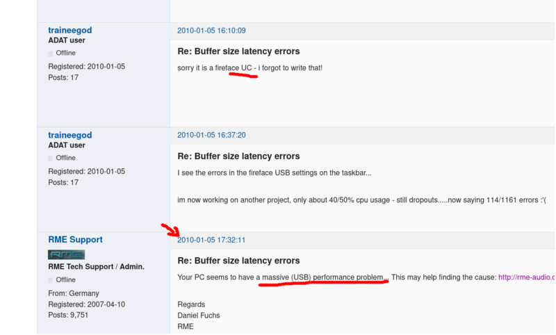 Screenshot 2024-11-03 at 19-20-25 Buffer size latency errors (Page 1) — FireWire & USB series — RME User Forum.png