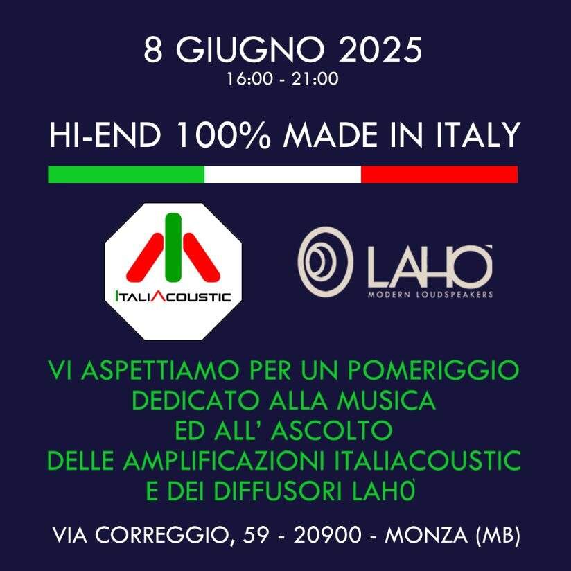 Hi-End 100% Made in Italy