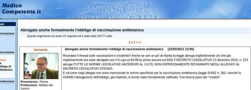 Screenshot 2025-07-12 at 18-15-18 Abrogato anche formalmente l'obbligo di vaccinazione antitetanica - Dal forum di MedicoCompetente.it.jpg