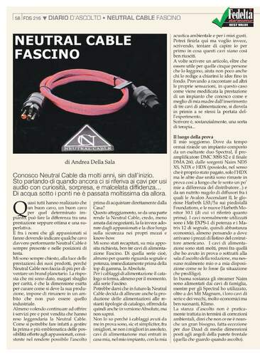 Maggiori informazioni su "Vendo cavo alimentazione Neutral Cable Fascino da 1,5 metri. 1° serie, guaina rosa"