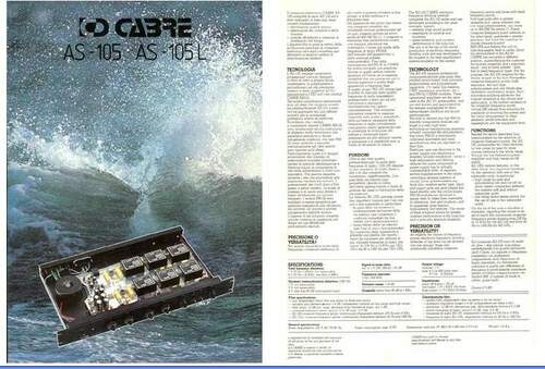 Maggiori informazioni su "(VB) Cabre AS-105L crossover elettronico (compro)"