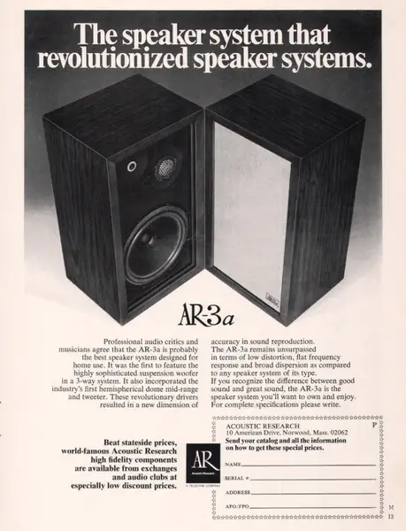 Acoustic Research AR-3a