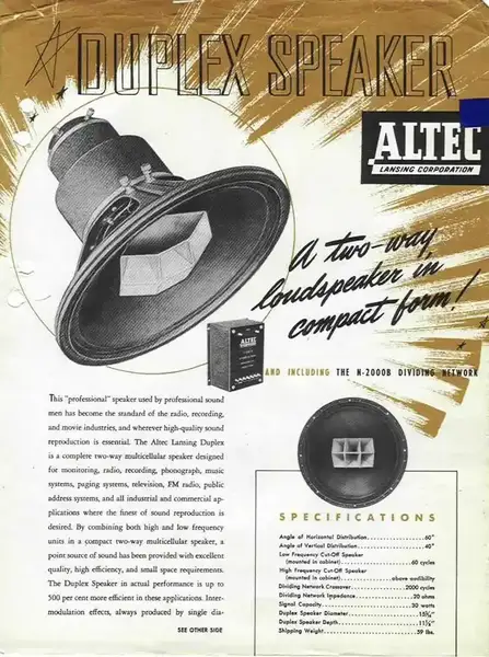 Altec Lansing 604 Duplex