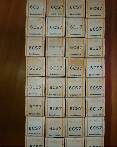 Maggiori informazioni su "NOS/NIB 6CS7 Ultron - quartetto valvole per Leben CS_600"